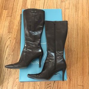 Nine West Brown leather boots
